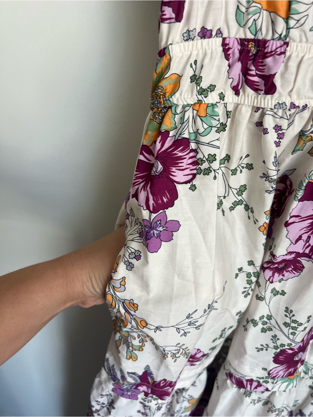 Anthropologie Somerset Maxi Dress Purple Floral Print Women's Size XS - Picture 7 of 8